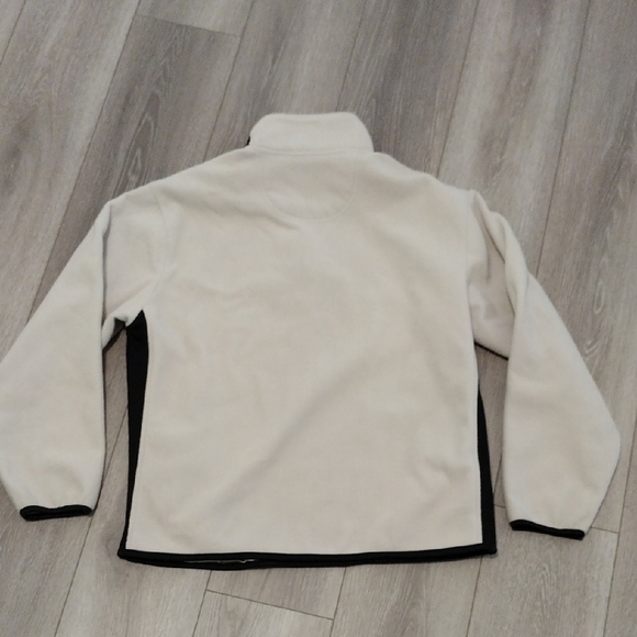 Izod Cream and Black Zip-Up Sweater - Picture 10 of 17